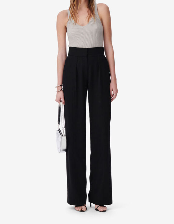 HIGH-WAISTED SUIT PANTS