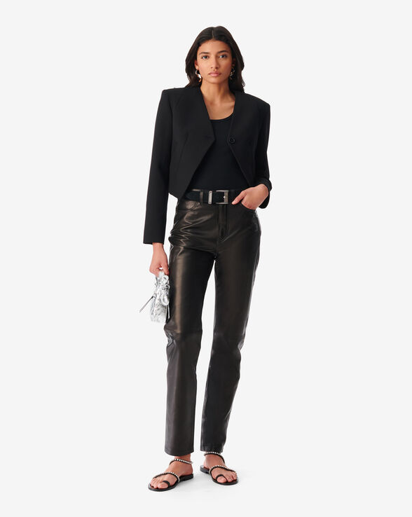 VESTE EN LAINE À ÉPAULETTES URSA