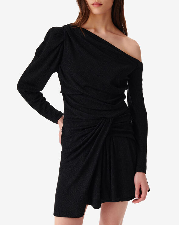 MERIMI SHORT LUREX JERSEY DRESS