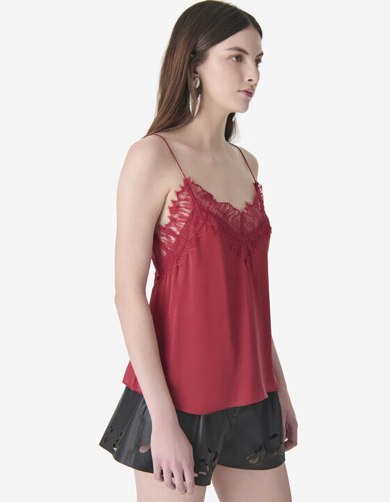 SILK AND LACE CAMISOLE