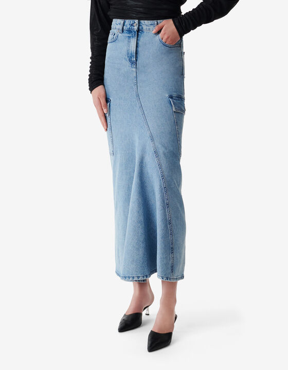 JUPE LONGUE EN DENIM