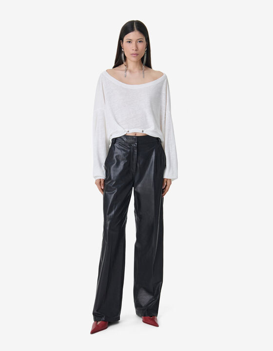 LONG-SLEEVED LINEN T-SHIRT