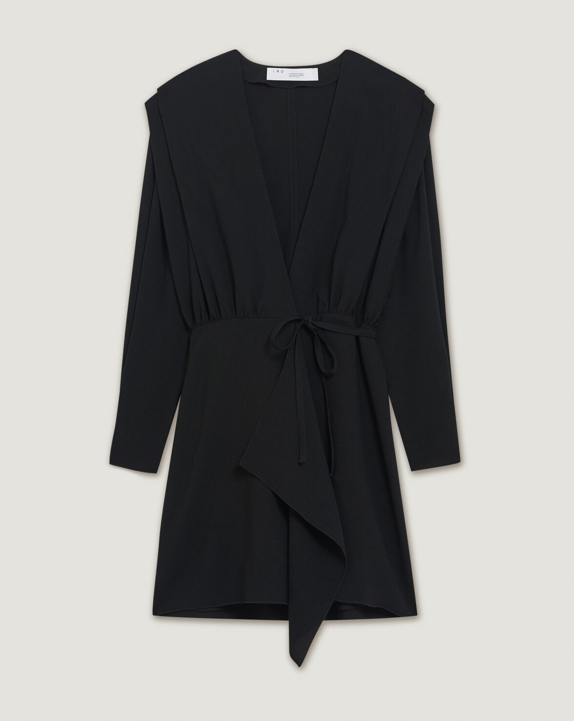 RIXTON STRUCTURED WRAP MINI DRESS image number null