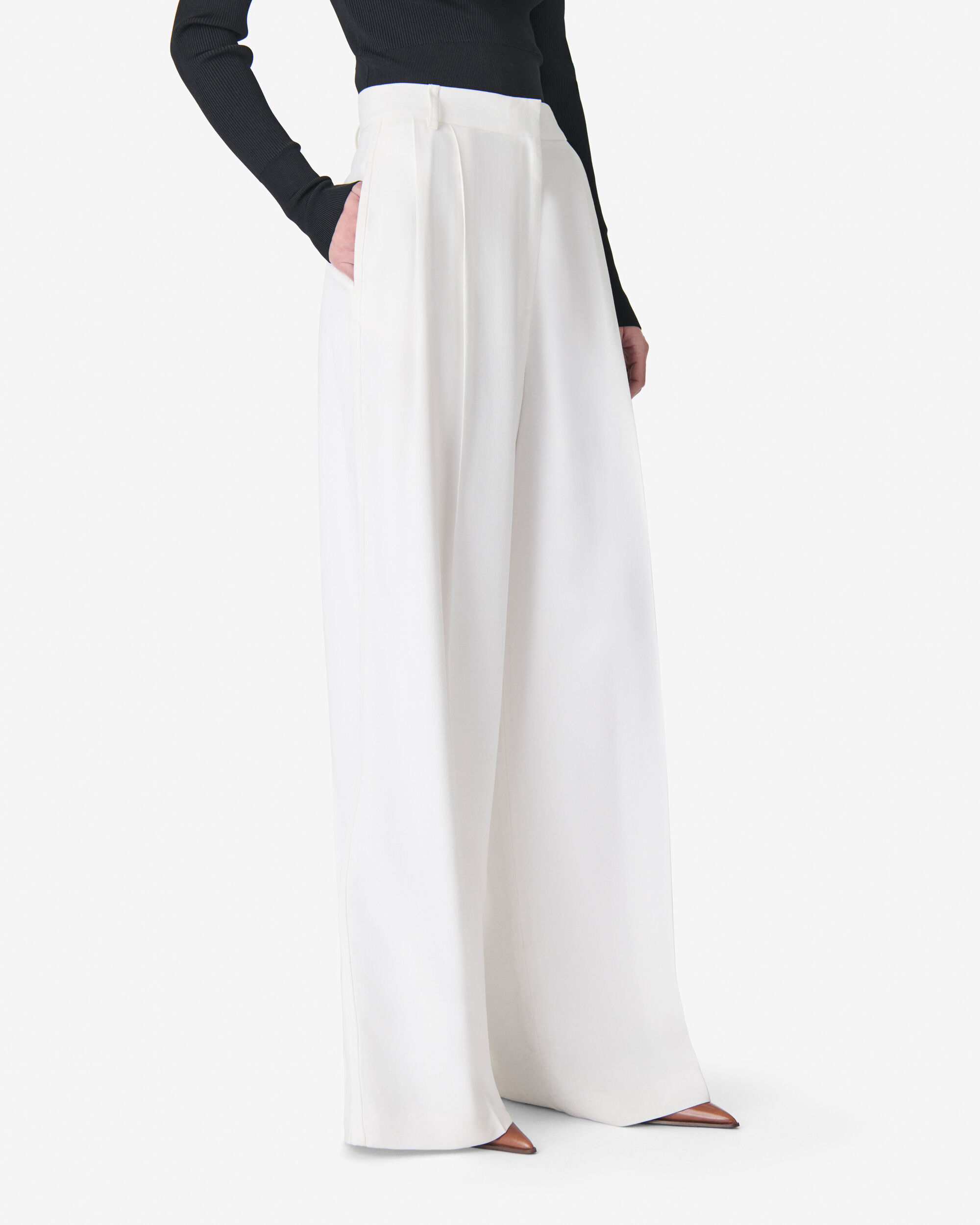 HELIS women white high-waisted pants | IRO