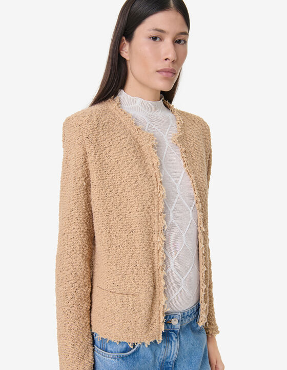TEXTURED TWEED JACKET