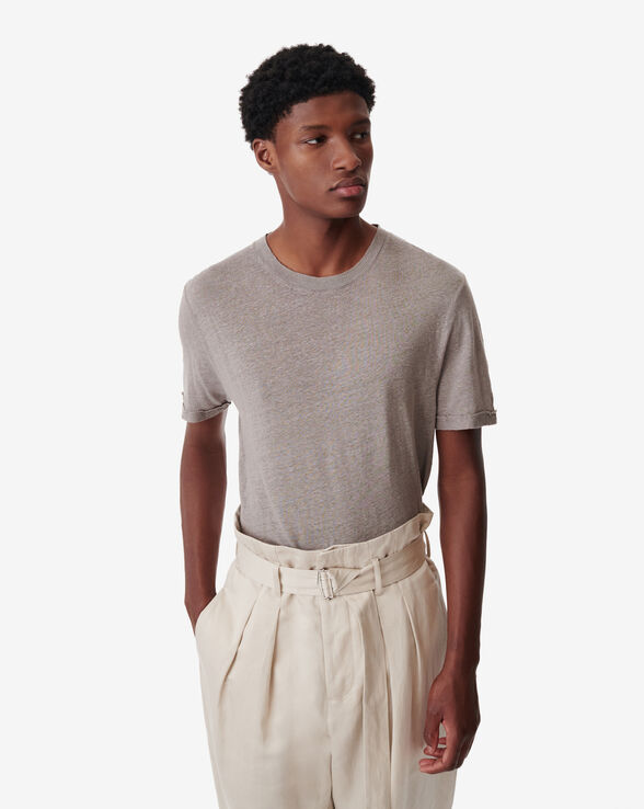 TURI ROUND-NECK LINEN T-SHIRT