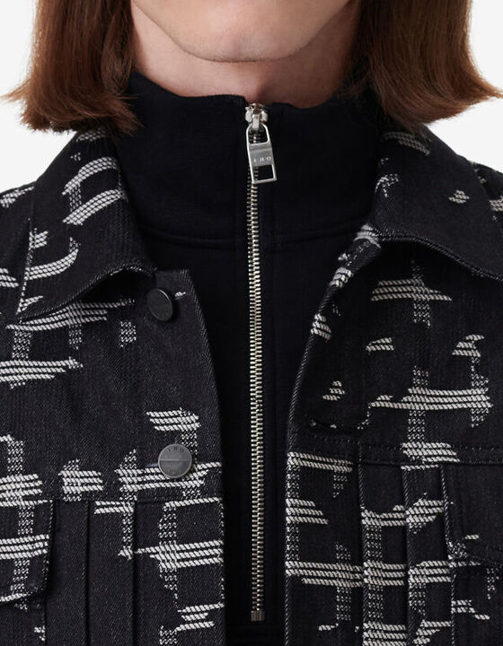 PATTERNED DENIM JACKET