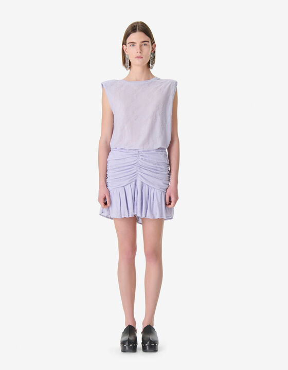 TEXTURED SLEEVELESS T-SHIRT