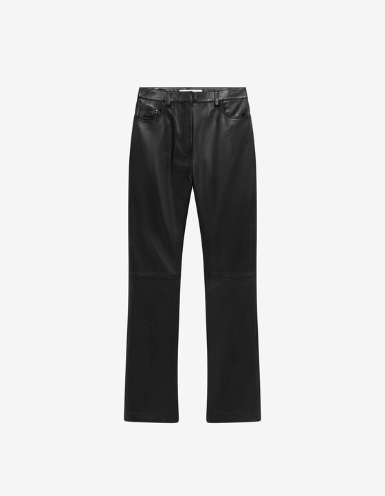 PANTALON ÉVASÉ EN CUIR