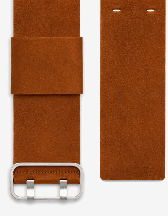 WIDE SUEDE BELT