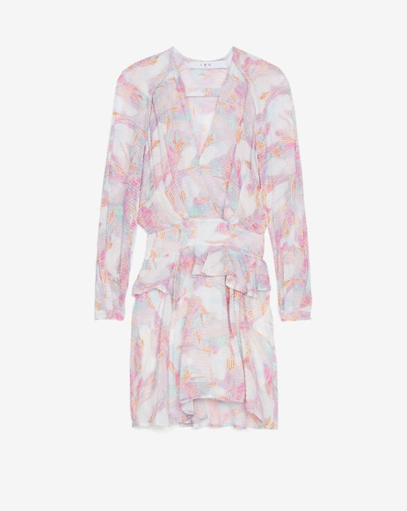 ROBE IMPRIMÉE COL V FRANCI