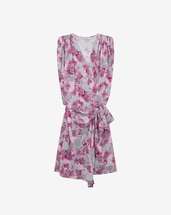 OTILDA WRAP MINI DRESS