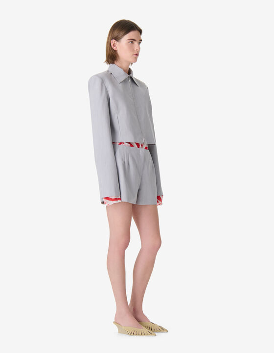FITTED CROPPED JACKET