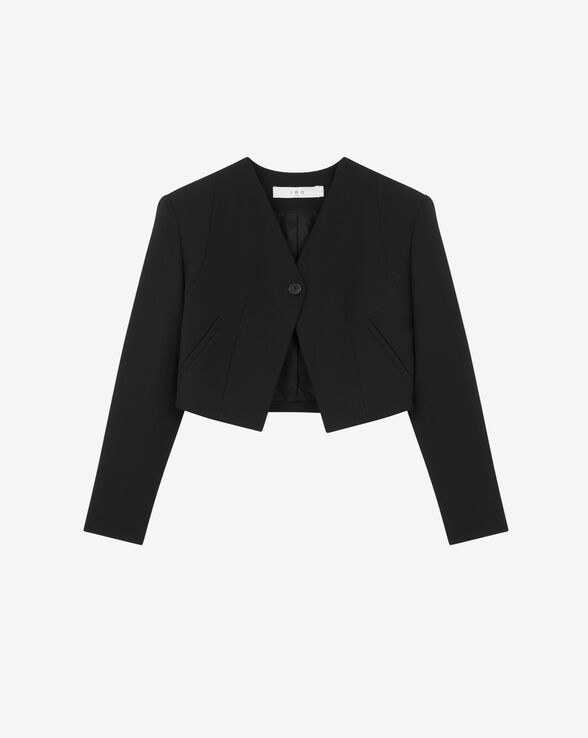 VESTE EN LAINE À ÉPAULETTES URSA