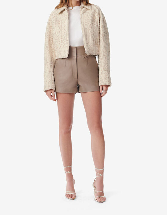 SHORT EN CUIR