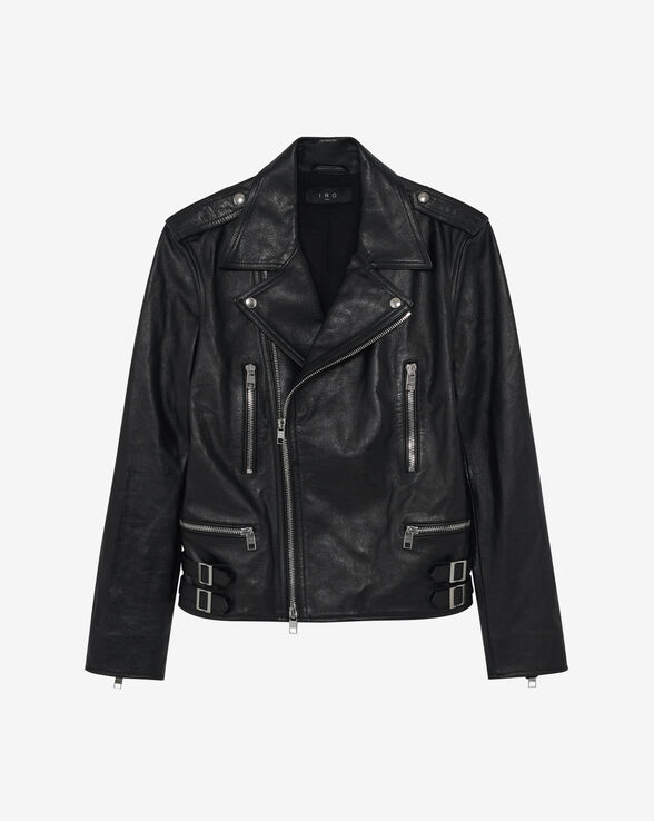 VESTE BIKER EN CUIR ERIK