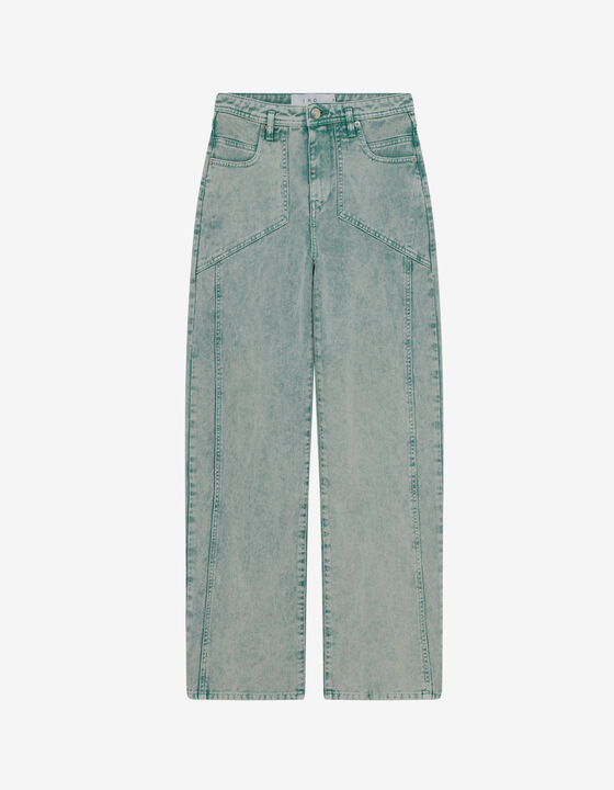 CUT-OUT CARROT JEANS