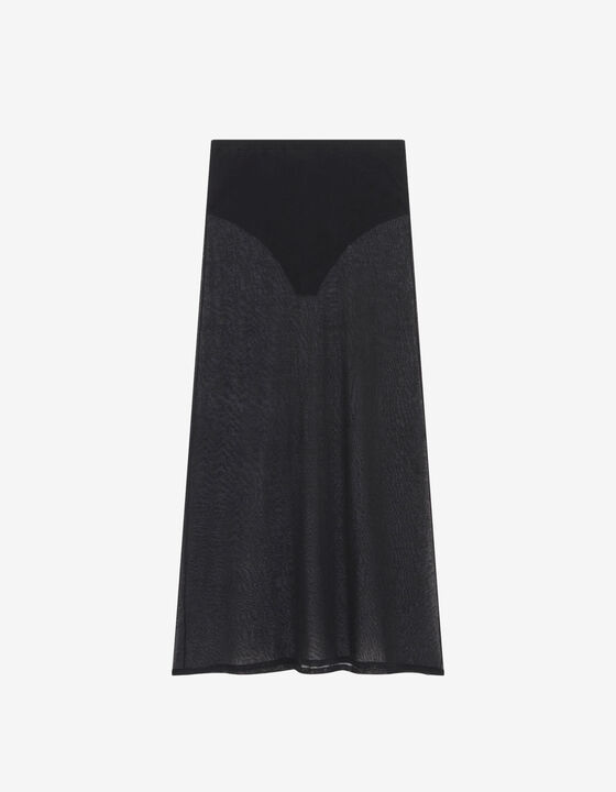 LONG SHEER SKIRT