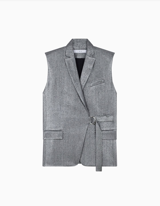 SLEEVELESS SUIT JACKET