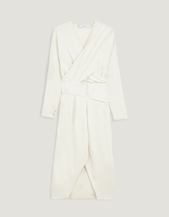 ELMAS DRAPED FULL LENGTH DRESS