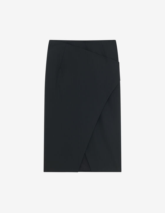MID-LENGTH WRAP SKIRT