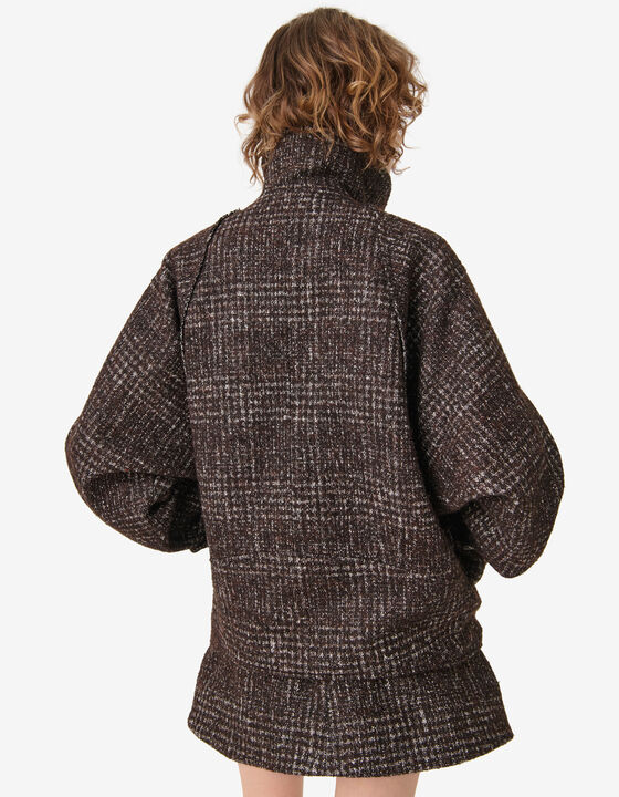 TWEED CROPPED TRENCH