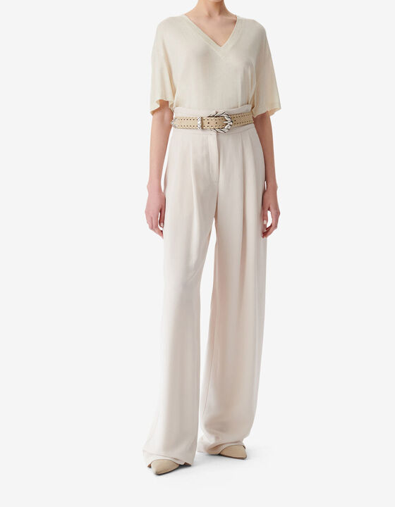 HIGH-RISE WIDE-LEG PANTS