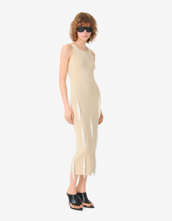 ROBE MIDI &Agrave; FRANGES