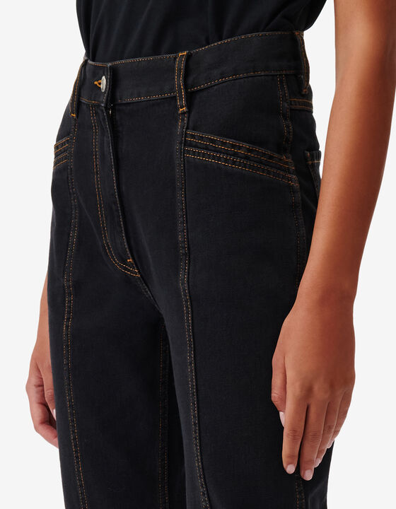 FADED SLIM CUT-OUT JEANS