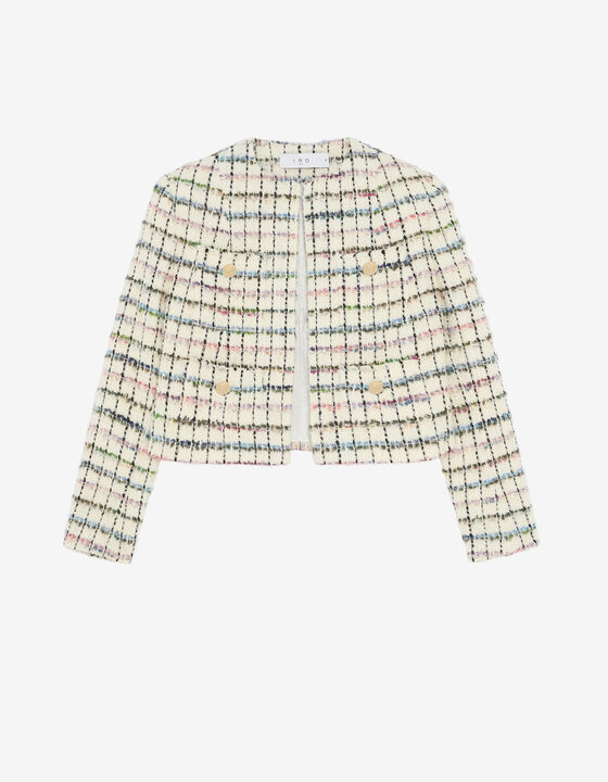 MULTICOLORED TWEED JACKET