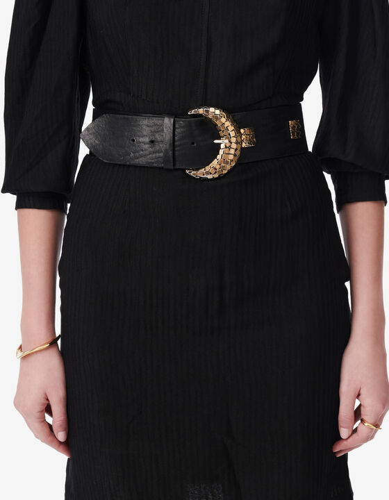WIDE LEATHER BELT