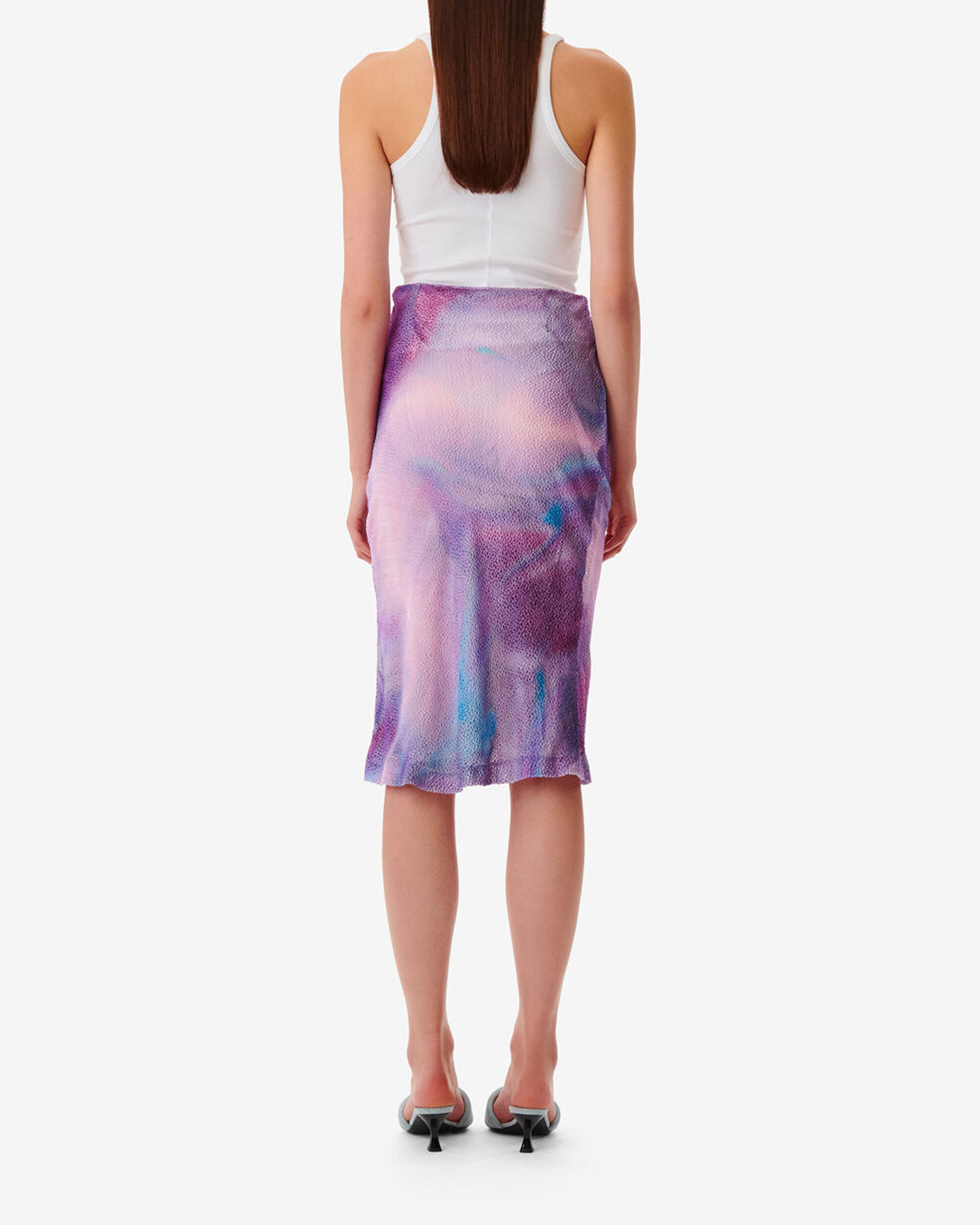 スカート Y's 21AW W/SAXONY ROLLER PAINT SKIRT 1 スカート Y's 21AW W/SAXONY ROLLER PAINT SKIRT 1 B0464093