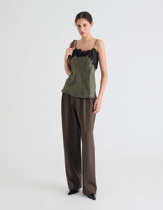 SILK AND LACE CAMISOLE