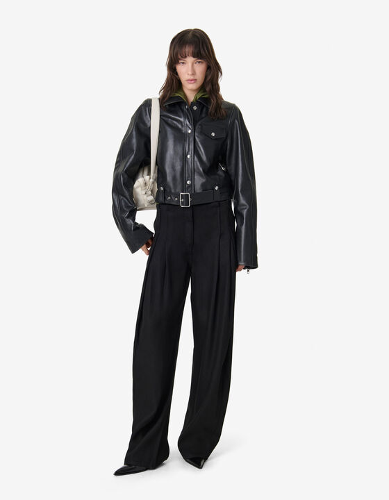 PANTALON LARGE &Agrave; PLIS