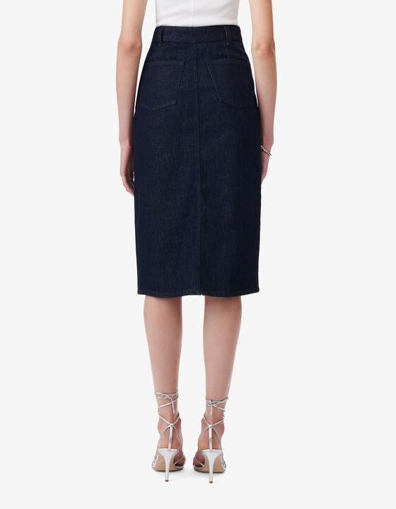 DENIM MIDI SKIRT