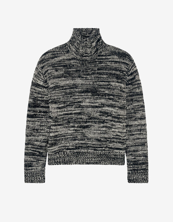 PULL COL MONTANT BICOLORE