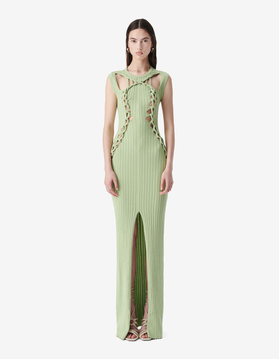 LONG RIBBED DRESS