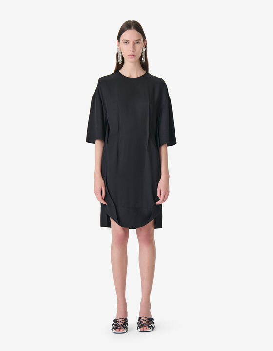 ROUND NECK MIDI DRESS