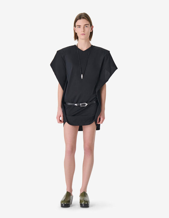 RUFFLE T-SHIRT DRESS