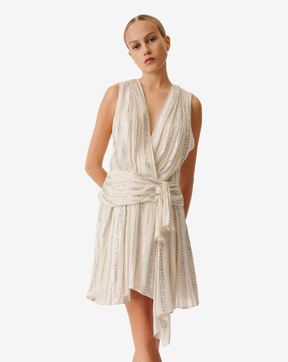 ROBE EN LUREX COL V VALENTA