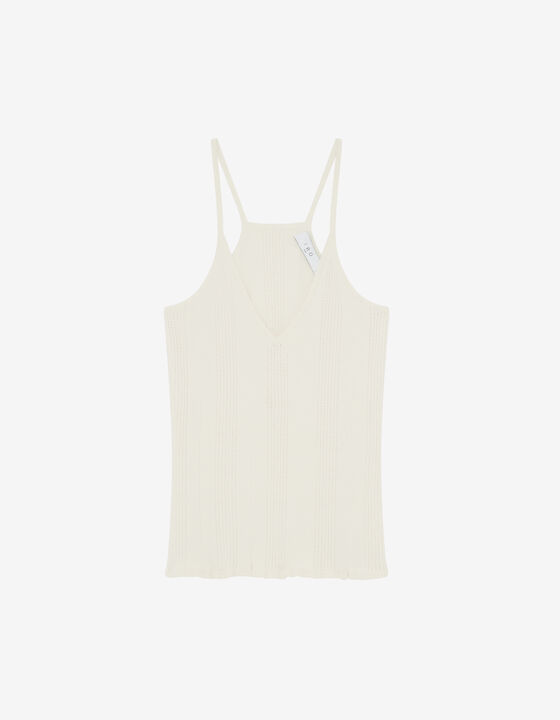 V-NECK KNIT TANK TOP