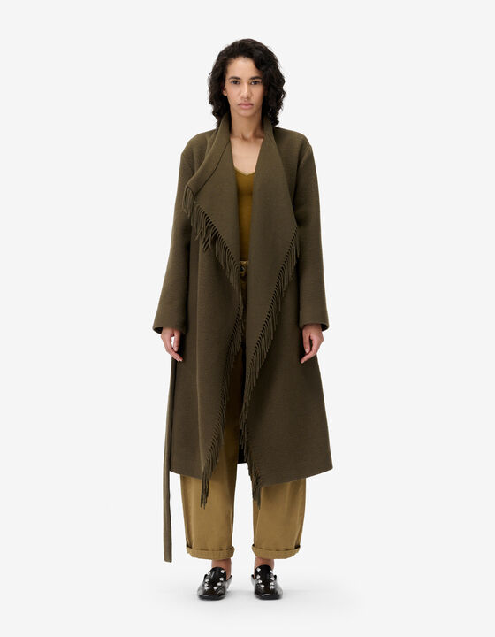 LONG FRINGED COAT