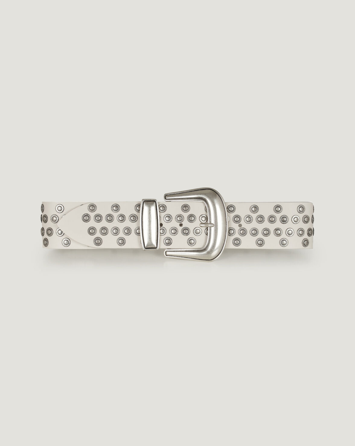REOL ROUND STUDDED LEATHER BELT image number null
