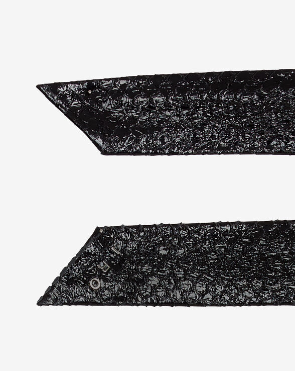 CEINTURE EN CUIR NERA REPTILE