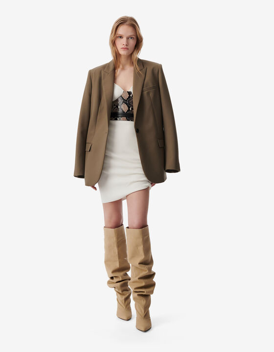 ROBE COURTE CÔTELÉE