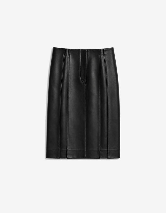 LEATHER PANEL SKIRT