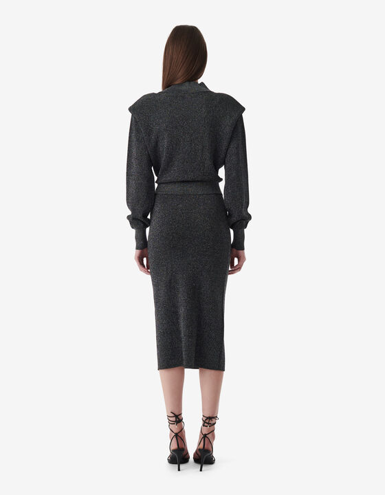 LUREX MIDI DRESS