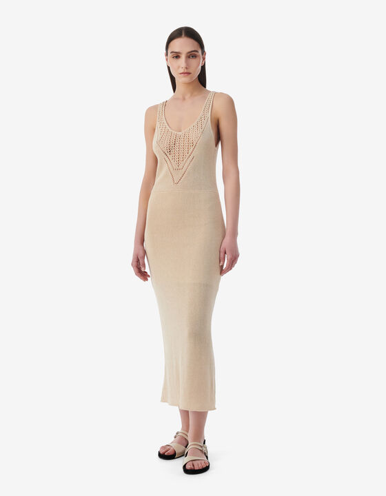 LONG KNITTED DRESS