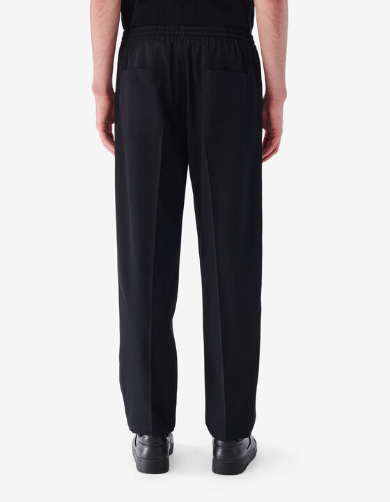 STRAIGHT-CUT WOOL PANTS