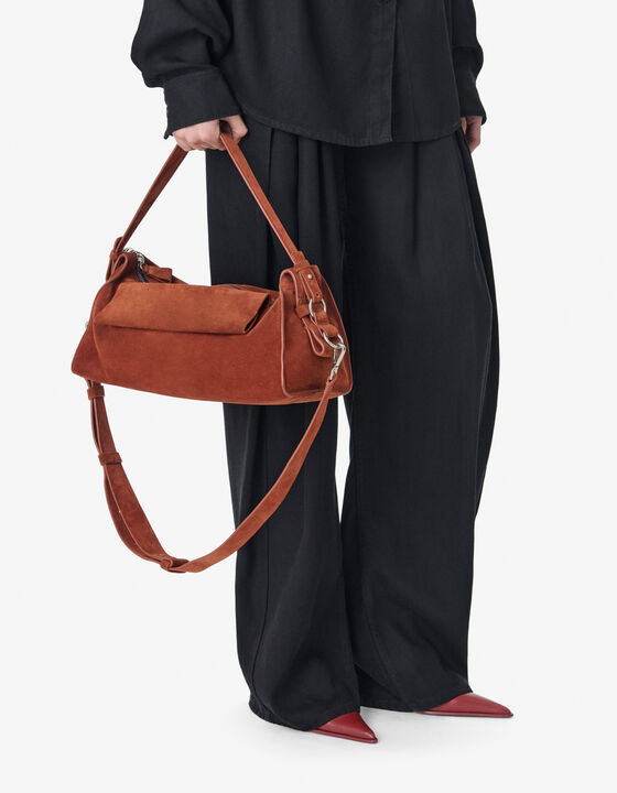 MINI SUEDE BOWLING BAG
